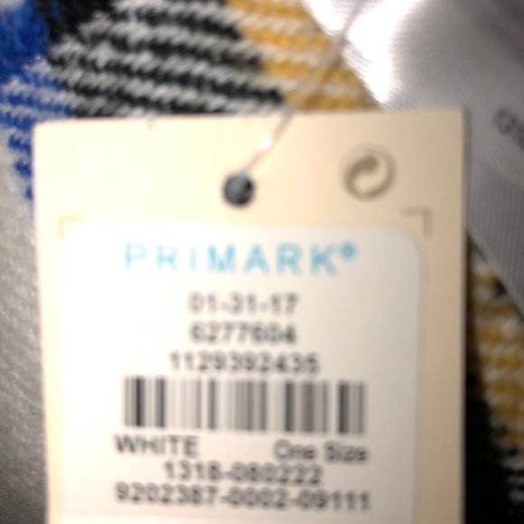 Primark NEW NWT Stewart Plaid HOLIDAY throw blanket or shawl  57x60 - Picture 2 of 5